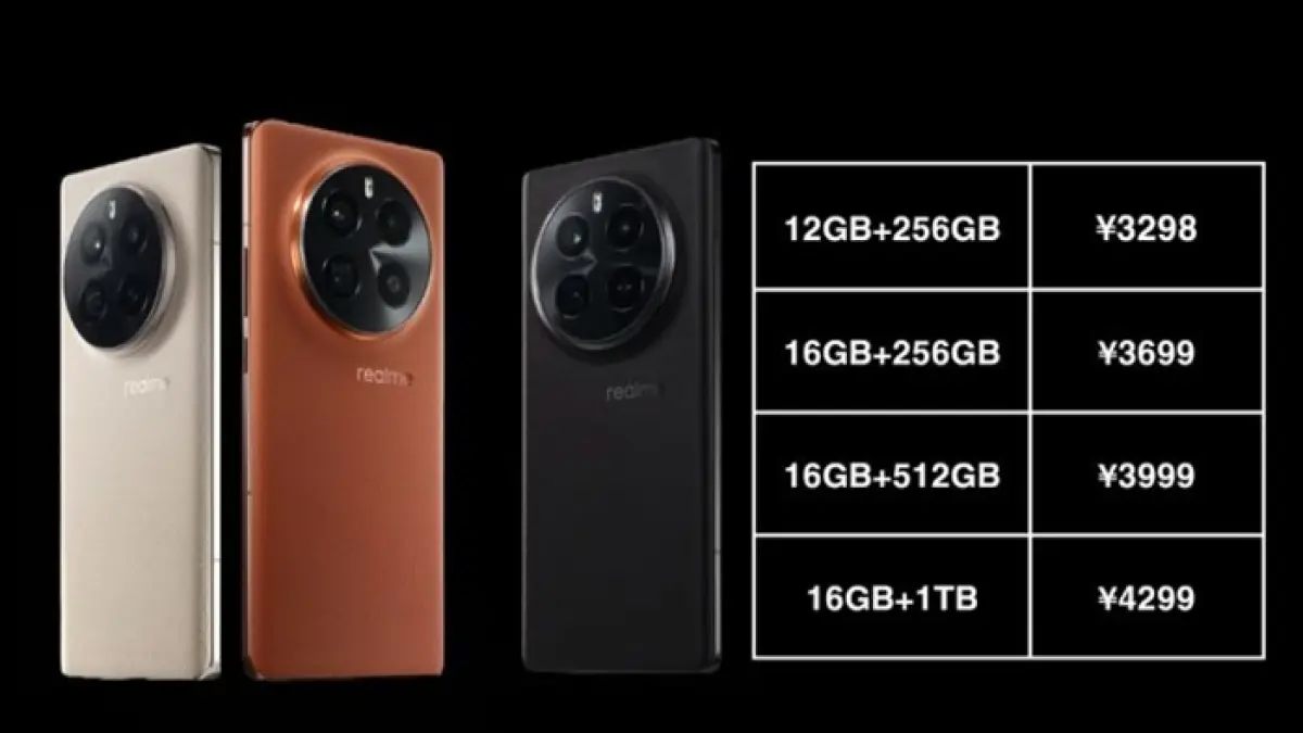 Simak ketangguhan Realme GT 5 Layar Lengkung! Dibekali RAM monster 24 GB, internal 1 TB, dan charger super kilat 240 Watt. Baca speknya! (PINTEREST)