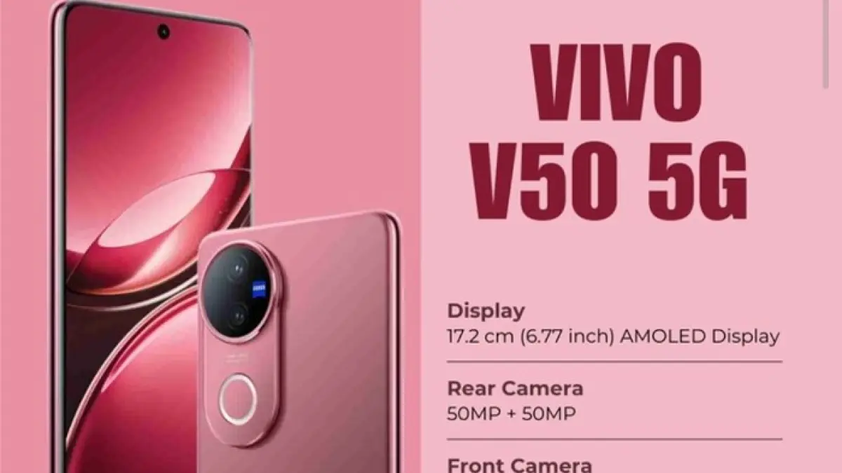 Vivo V50 Layar Lengkung hadir dengan baterai 6.000 mAh, kamera ZEISS, dan desain premium yang makin menarik. (PINTEREST)