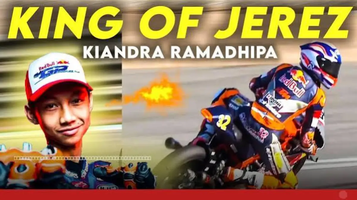 Kontras nasib sirkuit Assen Belanda. Di balik kehormatan podium Veda Ega, ada kepedihan Kiandra Ramadipa Red Bull Rookies Cup akibat crash lap terakhir.
