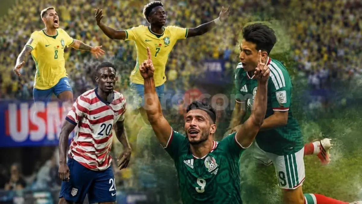 Top Skor Piala Dunia 2026 terbaru: Kylian Mbappe samai Lionel Messi dengan enam gol, sementara Erling Haaland terus membayangi usai babak 32 besar (Pinterest).