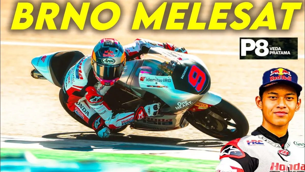 Veda Ega Pratama bangkit di kualifikasi Moto3 Belanda 2026. Start posisi kedelapan usai mengalahkan pembalap Leopard Racing dan membuka peluang finis enam besar. (Youtube. com)