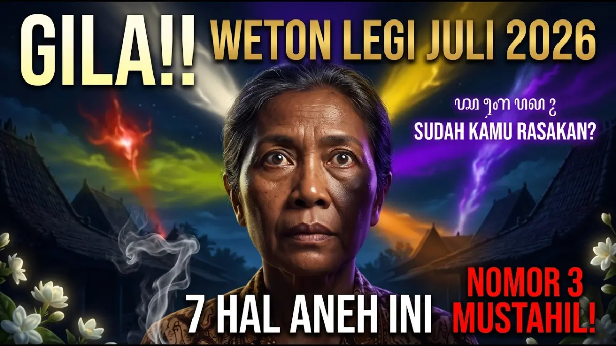 Ramalan weton Legi Juli 2026 menyebut tujuh kejadian yang diyakini membawa rezeki, konflik, hingga perubahan hidup menurut Primbon Jawa. (Youtube. com)
