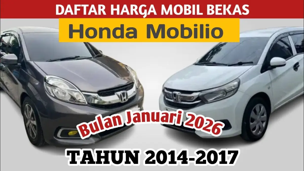 Harga Honda Mobilio bekas Januari 2026 mulai Rp106 jutaan. Simak daftar harga terbaru, lokasi penjualan, serta tips membeli mobil bekas berkualitas. (Youtube. com)