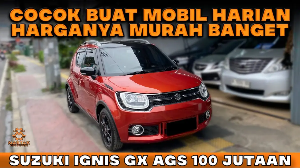 Suzuki Ignis GX AGS 2018 dijual Rp100 jutaan. Simak spesifikasi, fitur, kondisi, dan alasan city car bekas ini masih layak dibeli. (Youtube. com)