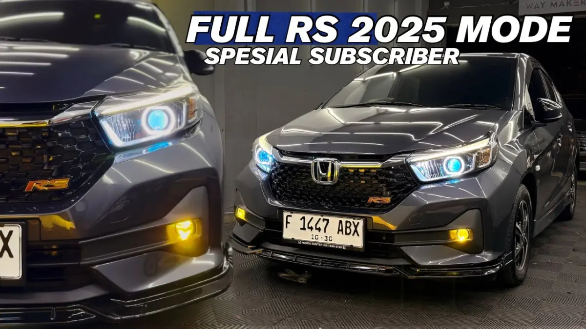 Upgrade Honda Brio Satya jadi Brio RS 2025 bikin tampilannya makin sporty. Simak daftar modifikasi, fitur baru, dan ubahan lengkapnya. (Youtube. com)