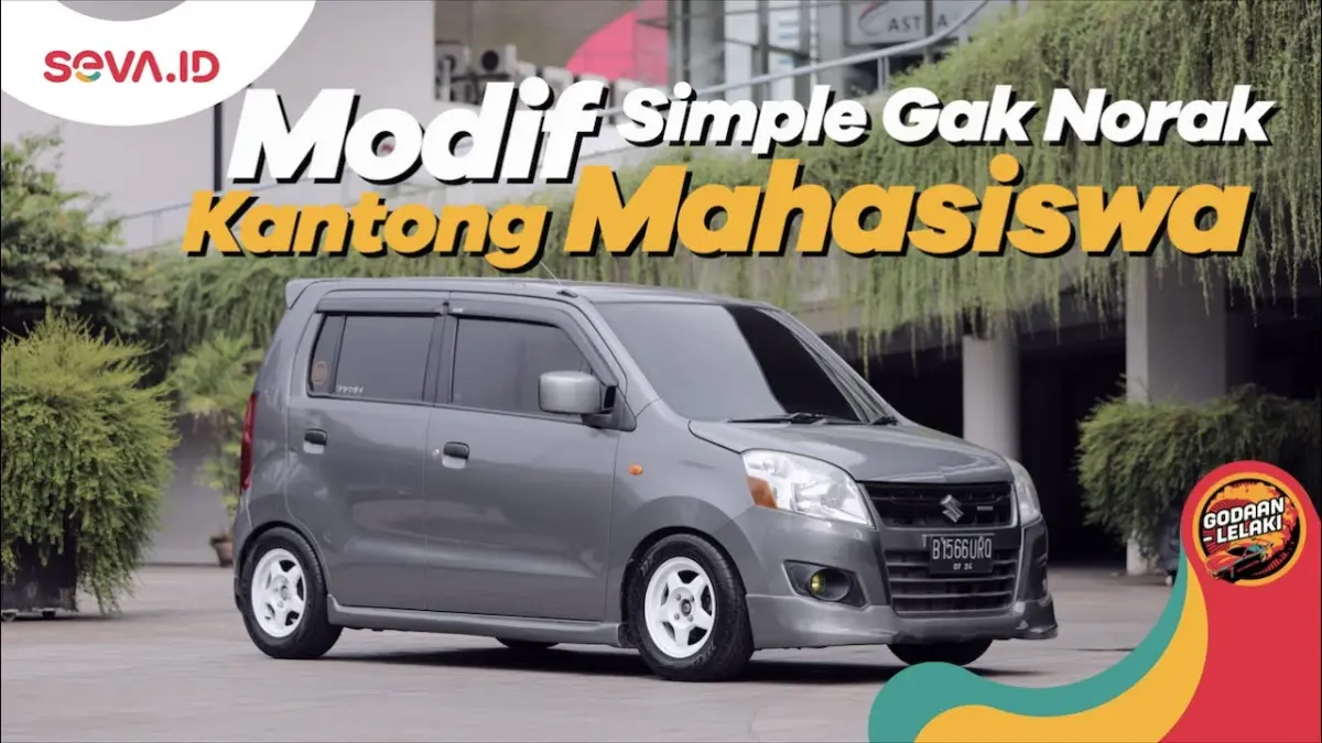 Modifikasi Suzuki Karimun Wagon R GL 2014 tampil makin keren dengan pelek ring 13, suspensi custom, dan upgrade mesin sederhana berbudget minim. (Youtube. com)
