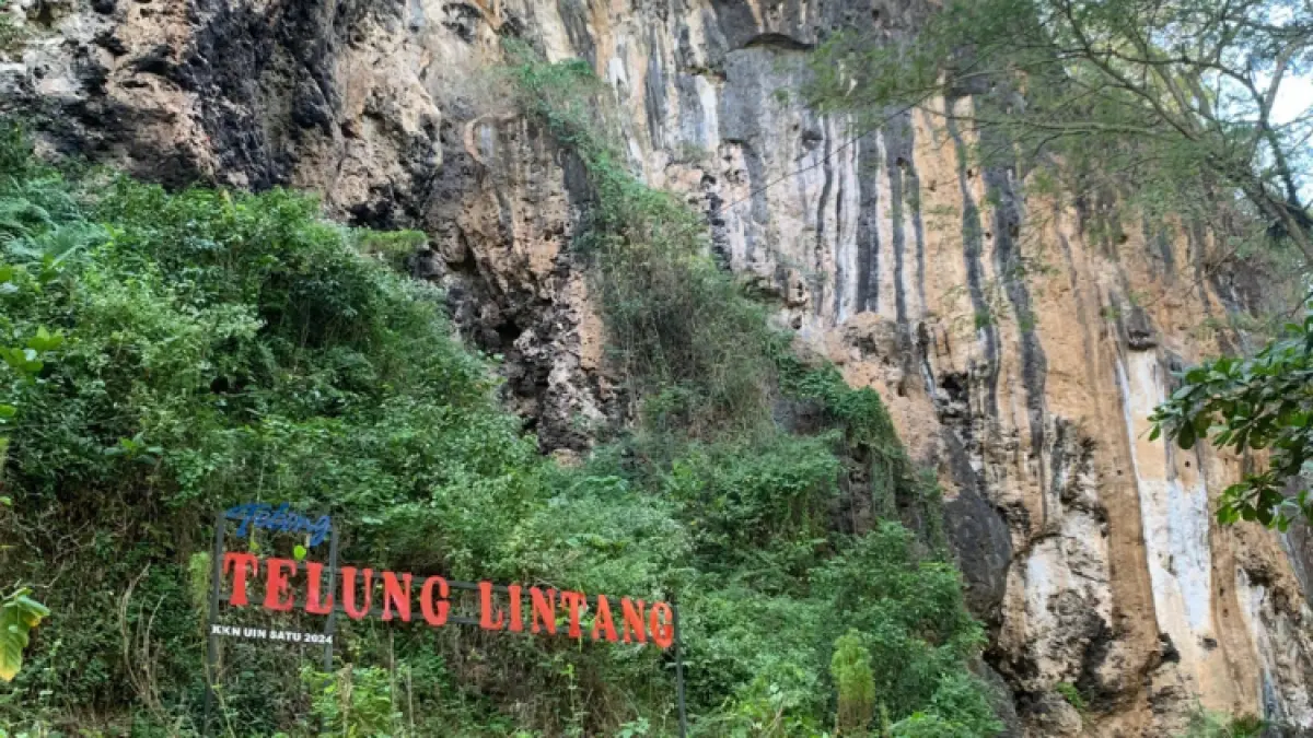 Keindahan Tebing Telung Lintang Gandusari kini sepi pengunjung, pengelola berharap promosi dan event kembali digalakkan.(Mohammad Bima Faisal Mirza/RADAR TRENGGALEK)