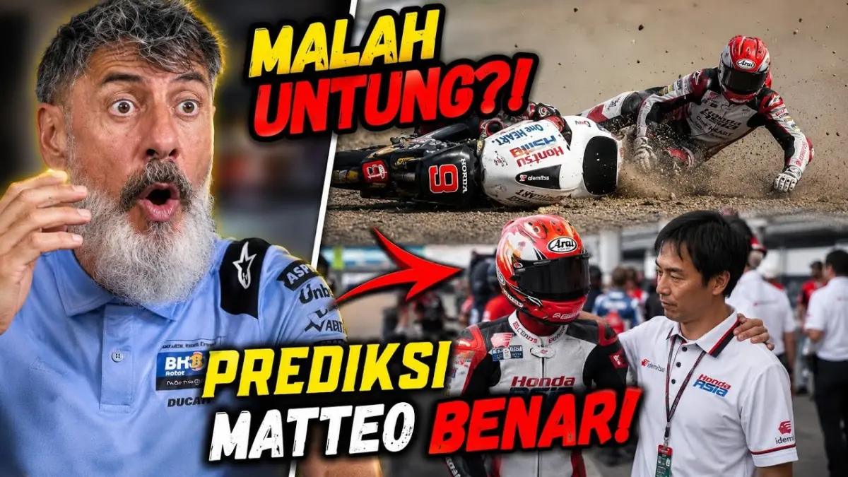 Veda Ega Pratama crash di Moto3 disebut memberi keuntungan lewat data telemetri. Simak analisis manfaat insiden tersebut dan fakta yang telah terverifikasi. (Youtube. com)