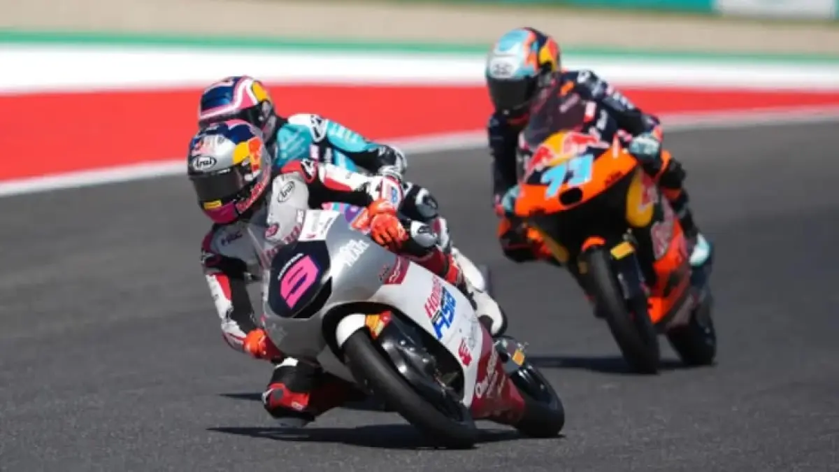 Jadwal Moto3 Jerman 2026 lengkap beserta klasemen terbaru. Veda Ega Pratama siap memburu poin penting di Sachsenring pada seri ke-11 Moto3 (Pinterest).