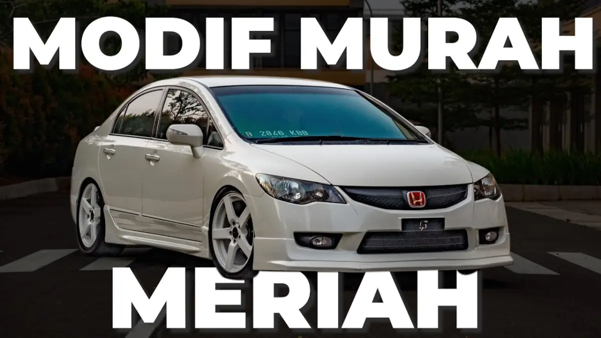 Modifikasi Honda Civic FD bergaya clean elegant dengan velg ring 18, body kit simpel dan knalpot racing. Cocok jadi inspirasi modif sedan harian. (Youtube. com)
