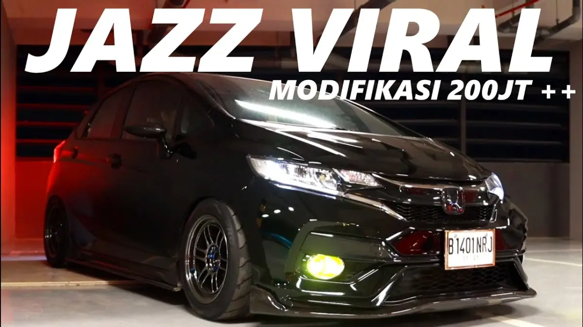Modifikasi Honda Jazz GK5 RS bergaya JDM dengan biaya hingga Rp300 juta. Simak daftar part original Jepang dan resep modifikasi harian terbaik. (Youtube. com)