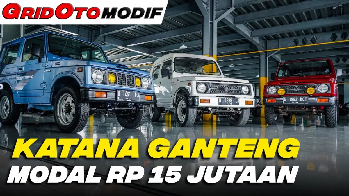 Modifikasi Suzuki Katana gaya JDM ternyata cukup modal Rp20 juta. Simak rincian biaya, komponen wajib, dan resep tampil seperti Jimny JA11. (Youtube. com)