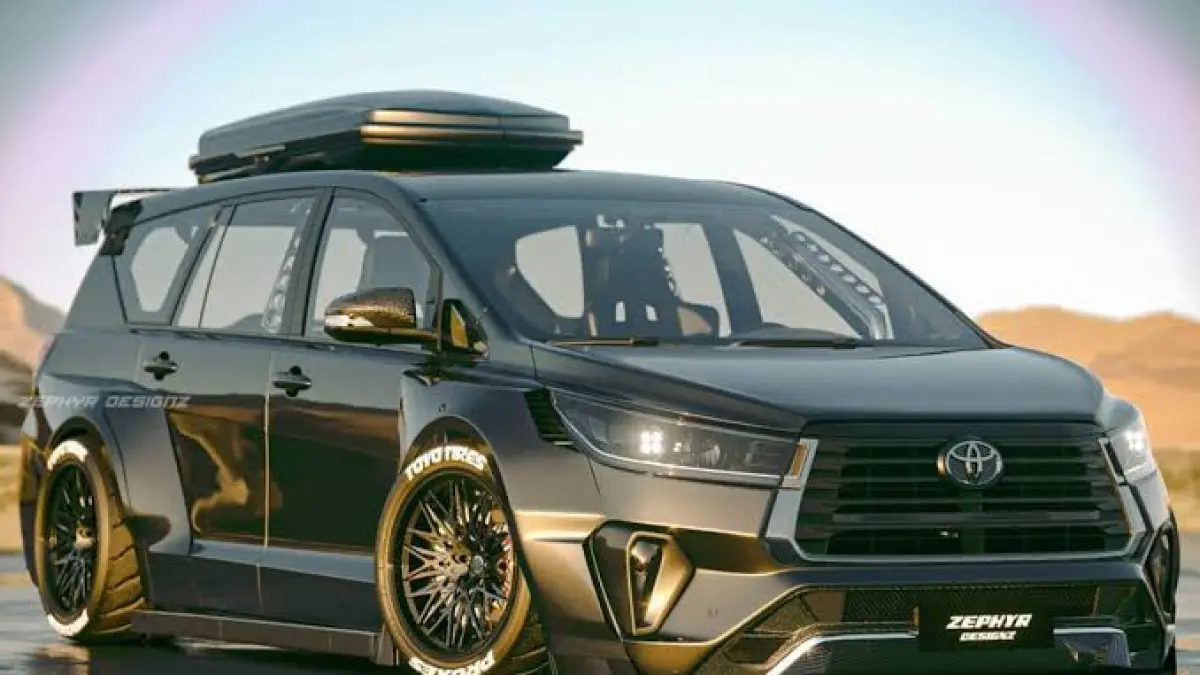 Tren modifikasi mobil 2026 spek mentok Innova Reborn asal Kaltim di Semarang. Pasang BBK AP Racing, PPF premium, hingga interior mewah meja VIP.