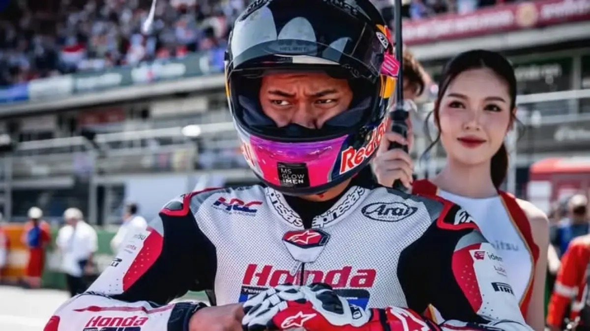 Veda Ega Pratama langsung menjalani latihan motor berkapasitas besar jelang Moto3 GP Jerman 2026. Sachsenring diharapkan menjadi momen kebangkitannya usai Assen (Pinterest).