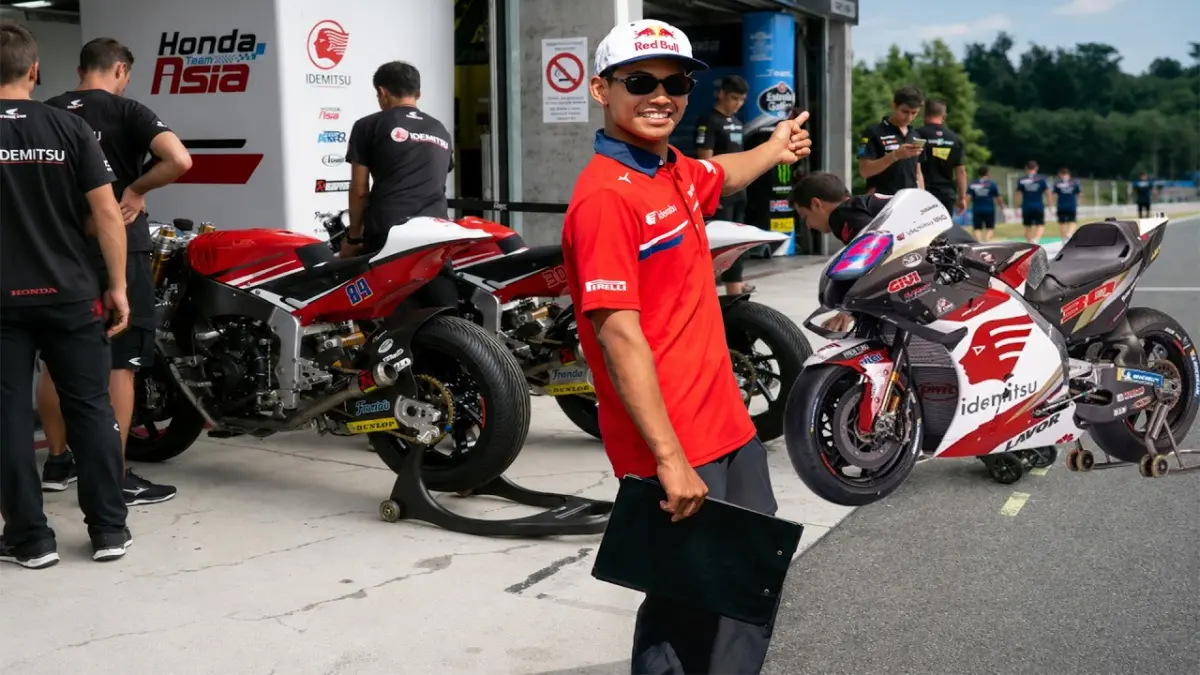 Rumor Veda Ega Pratama naik Moto2 musim depan makin menguat. Pengamat menilai performanya terus berkembang, tetapi belum ada keputusan resmi dari tim. (Youtube. com)