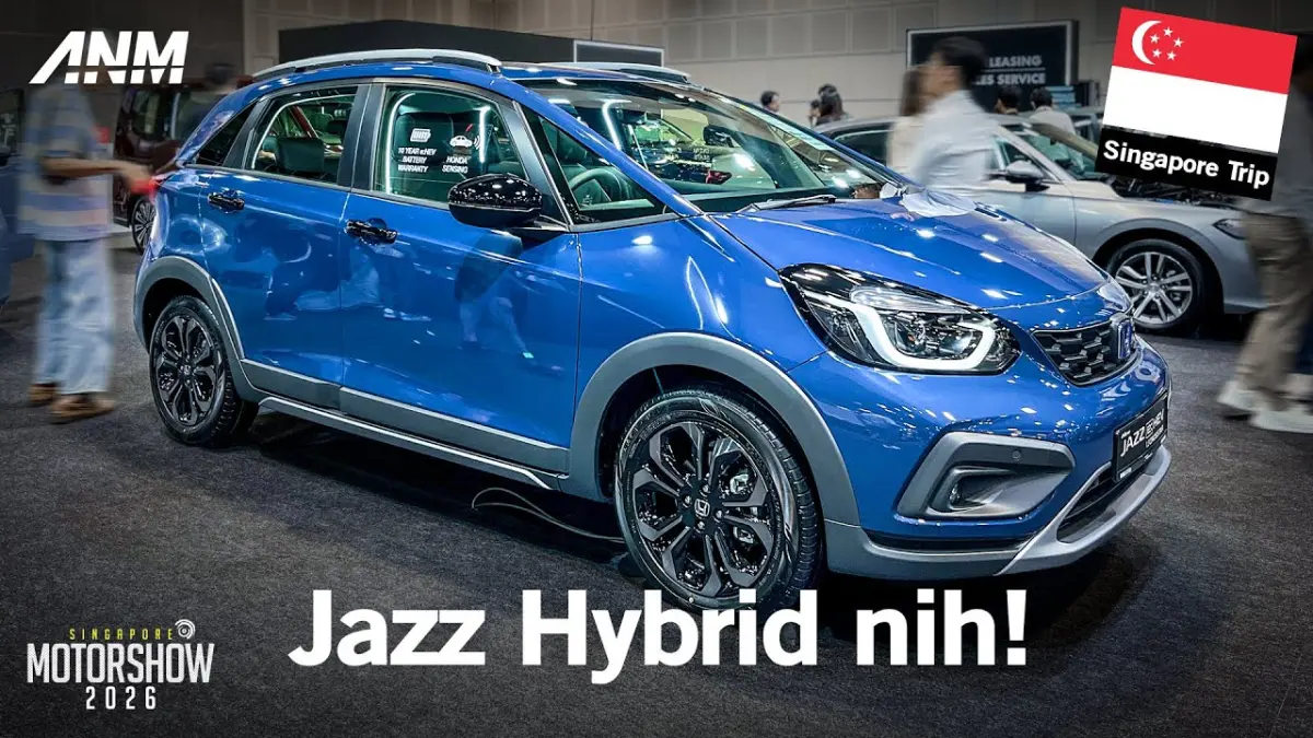 Honda Jazz GR Hybrid tampil modern dengan teknologi e dan desain Crossstar. Simak alasan Honda tak menjualnya di Indonesia. (Youtube. com)
