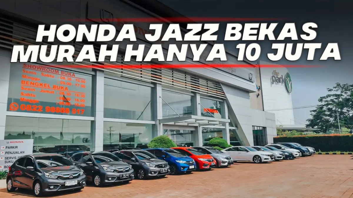 Mobil bekas Honda di Honda Pradana Sawangan hadir dengan garansi, inspeksi 160 titik, DP 0 persen, dan pilihan Jazz, Brio, HR-V hingga CR-V. (Youtube. com)