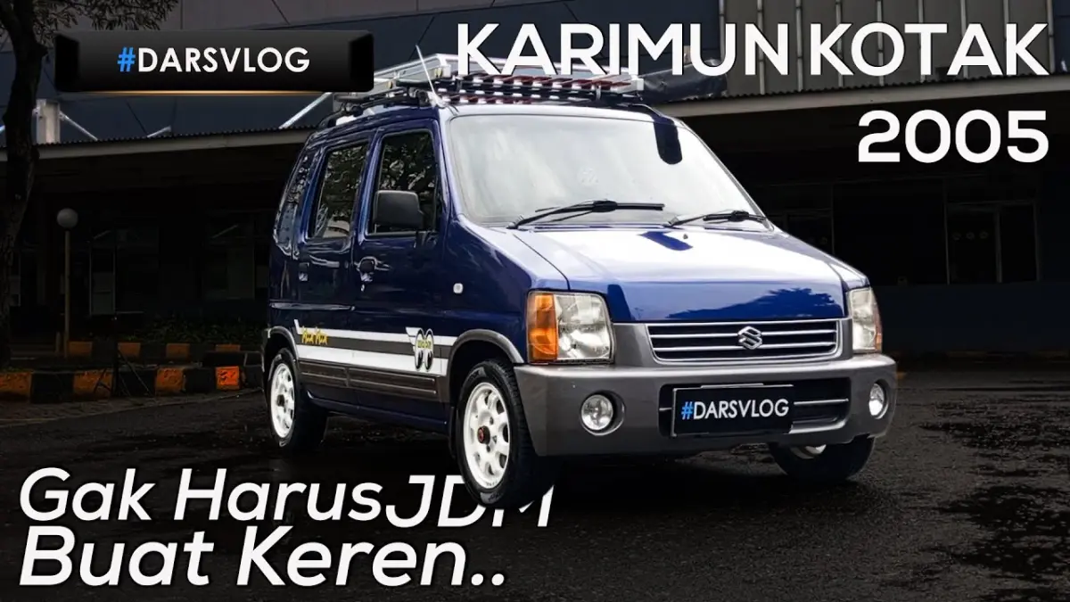 Modifikasi Karimun Kotak 2005 bergaya two tone dengan awning camping viral di media sosial. Simak detail ubahan simpel yang bikin tampil beda. (Youtube. com)