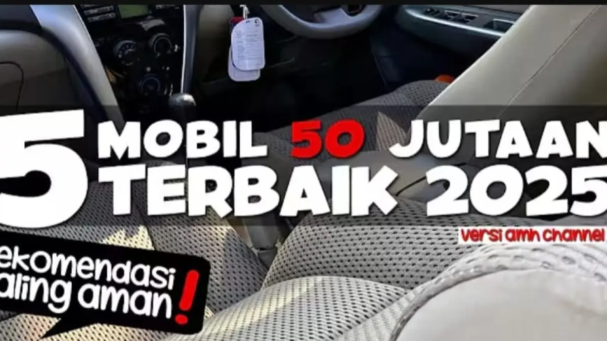 Mobil Rp50 jutaan terbaik 2025 hadir dengan pilihan MPV, sedan hingga city car yang irit BBM, bandel, murah perawatan, dan cocok untuk pemula (Pinterest).