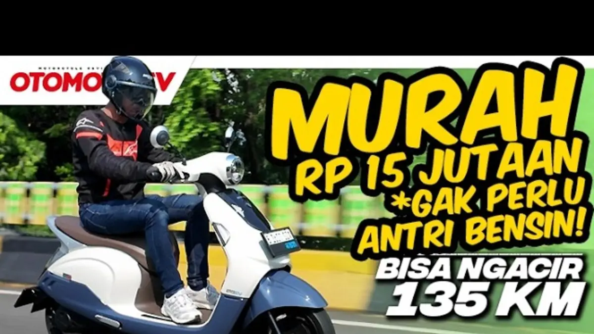 Review Indomobil E-Motor Quty Pro, motor listrik Rp18,8 juta dengan jarak tempuh hingga 135 km, fitur NFC, alarm pintar, dan desain premium. (Youtube. com)