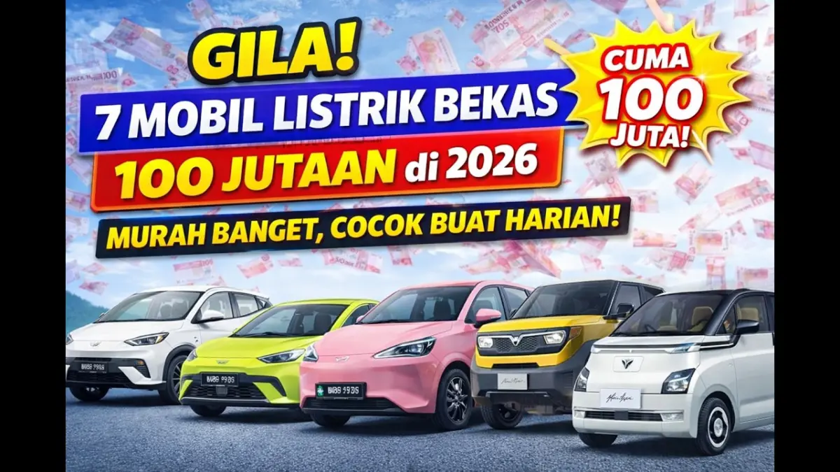Mobil listrik bekas murah 2026 mulai Rp95 jutaan. Simak daftar Wuling Air EV, DFSK Seres E1, Neta V hingga BYD yang layak dibeli tahun ini. (Youtube. com)