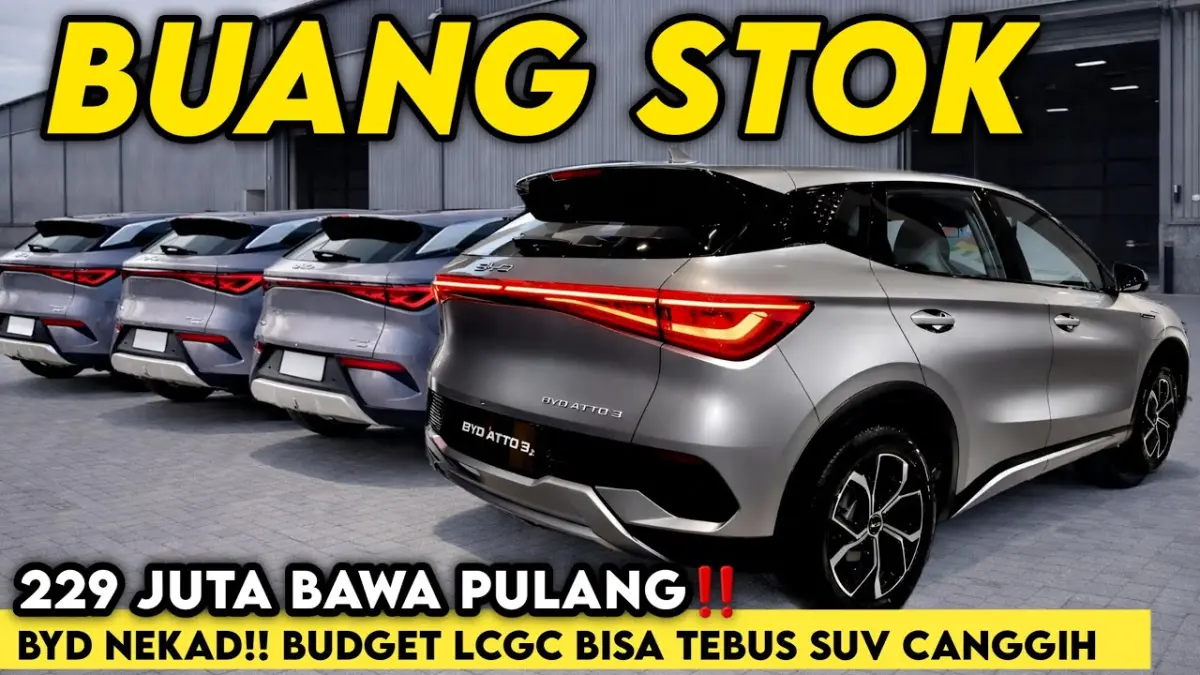 Promo BYD Juli 2026 hadir dengan DP 15 persen, cashback, bunga ringan, dan bonus home charger untuk Atto 3, M6 hingga Sealion 7. (Youtube. com)