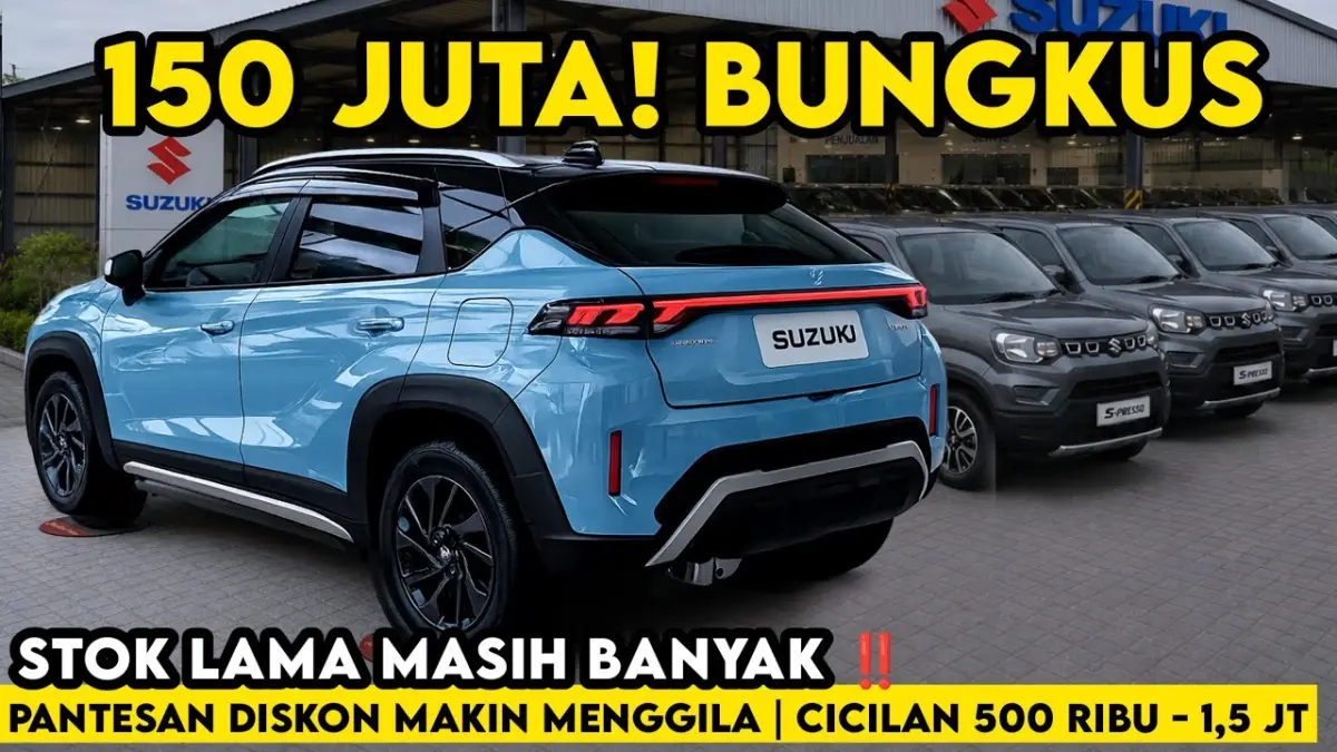 Cari mobil baru Suzuki 2026 paling irit? Hubungi Suzuki Pulogadung untuk promo S-Presso DP 5 juta, XL7 Hybrid NIK 2026, hingga diskon Jimny 35 juta. Cek di sini!