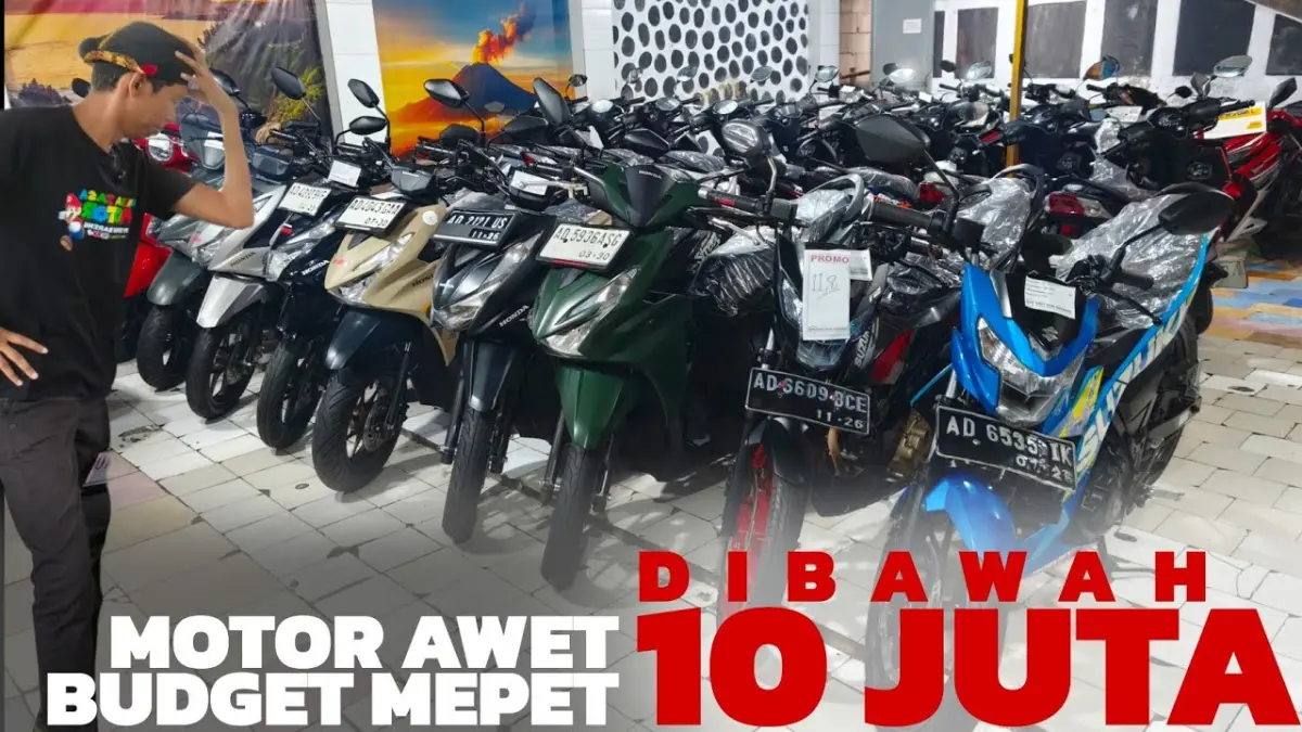 Cari motor bekas matic terbaik di bawah 10 juta? Cek referensi harga Honda Vario, Beat, hingga bebek legendaris kondisi siap pakai di diler Gajot Solo!