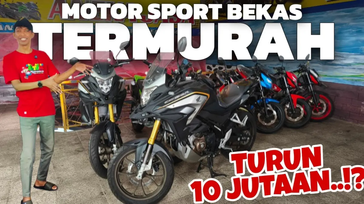 Motor baru harga bekas kembali ditawarkan di Solo. Ada motor NOS, Suzuki GSX-R150, Yamaha R15 V3, hingga Honda CB150X dengan harga menarik. (Youtube. com)