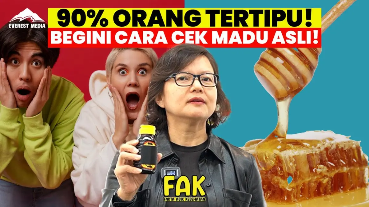Cara cek madu murni dapat dilakukan dengan enam tes sederhana di rumah, mulai dari uji air hingga cuka untuk mengenali madu asli dan menghindari madu palsu. (Youtube. com)