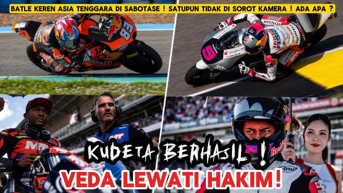 Hasil Moto3 Jerman 2026: Veda Ega Pratama tampil cerdas finis ke-8 di Sachsenring. Sukses geser Hakim Danish di posisi 6 klasemen sementara Moto3 2026!