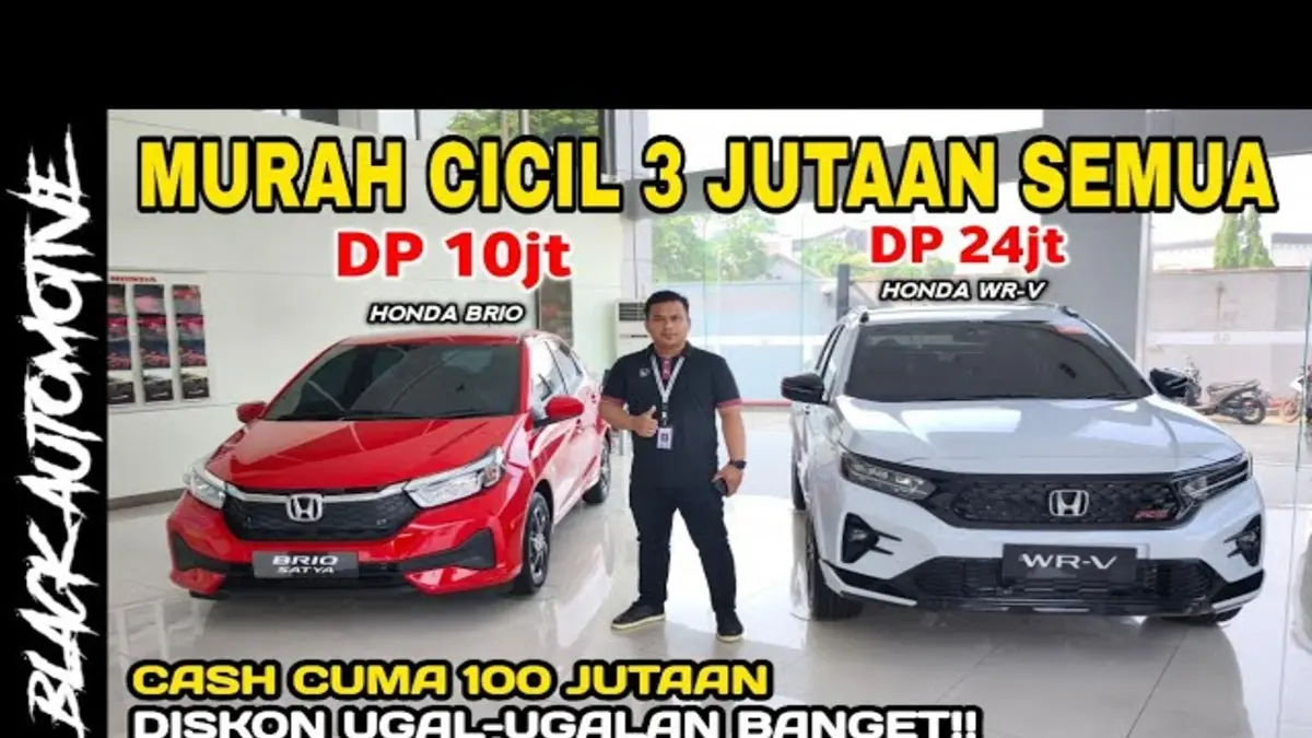 Promo Honda Brio Juli 2026 hadir dengan diskon besar. Brio E diklaim bisa dibeli seharga tipe S, DP mulai Rp10 jutaan serta bonus menarik. (Youtube. com)