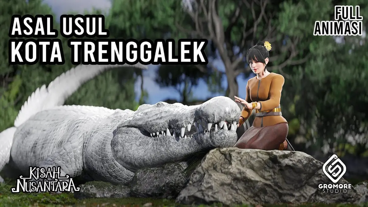 Asal usul Trenggalek dikisahkan melalui legenda Menak Sopal, Raden Ayu Saraswati, Bendungan Bagong, hingga lahirnya nama Trenggalek. (Youtube. com)