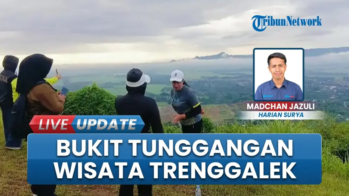 Bukit Tunggangan Paralayang Trenggalek viral dengan lebih dari 3.000 pengunjung per bulan, menawarkan panorama sunrise dan akses yang kini semakin mudah. (Youtube. com)