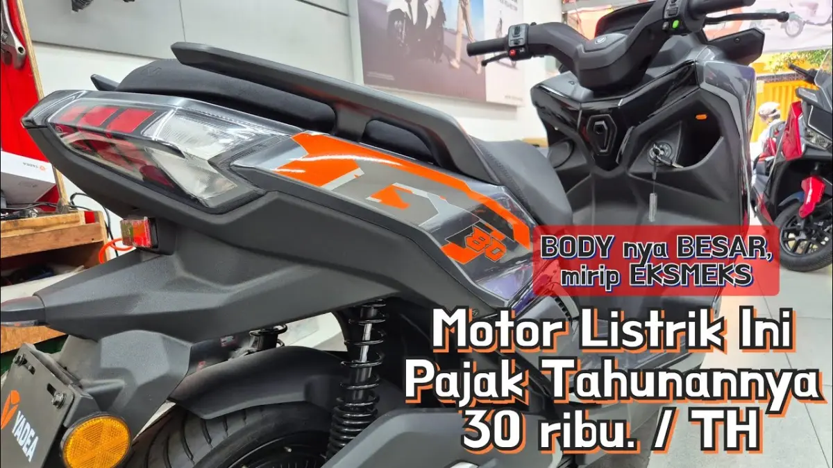 Cek rincian harga dan spesifikasi Yadea GT80 terbaru 2026. Motor listrik Big Matic bertenaga 3000 watt, fitur pintar lengkap, jarak tempuh 120 km cuma Rp 29 jutaan!