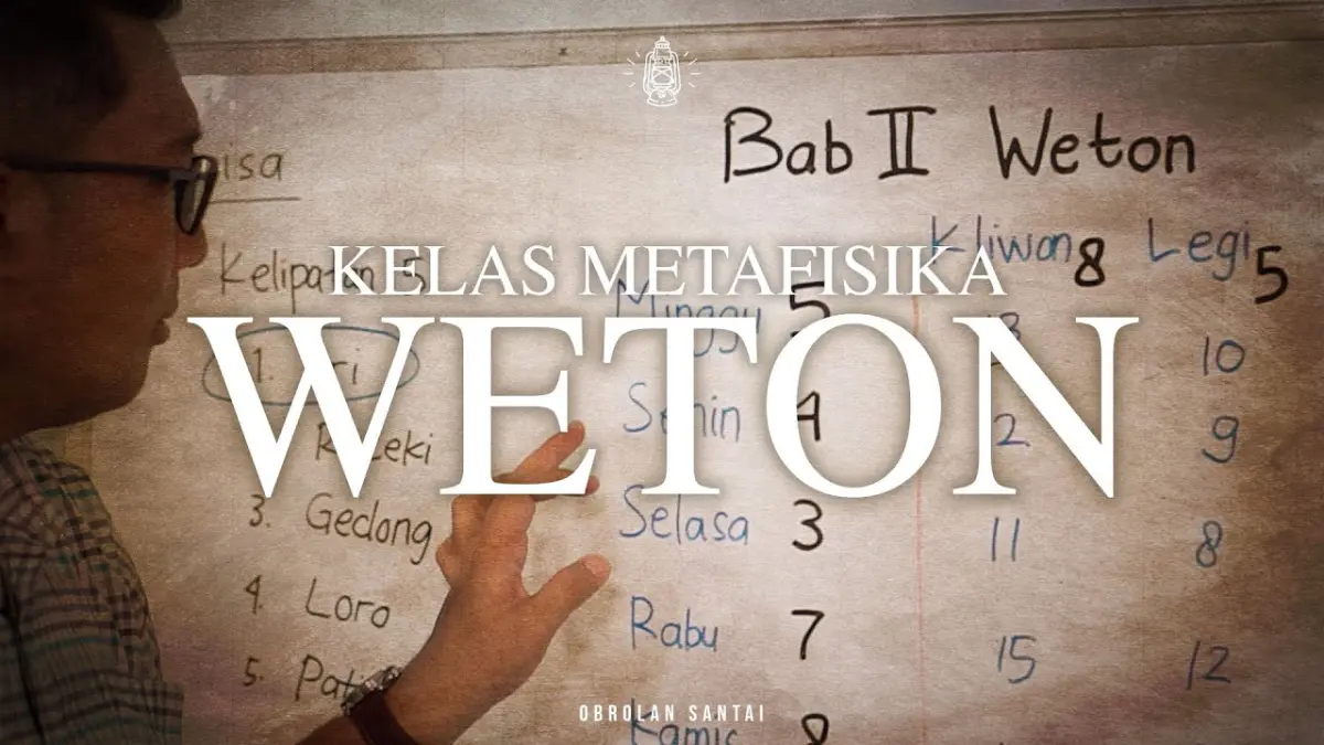 Cara menghitung weton menurut Primbon Jawa dijelaskan melalui rumus neptu hari dan pasaran untuk membaca karakter, rezeki, jodoh, hingga peruntungan. (Youtube. com)
