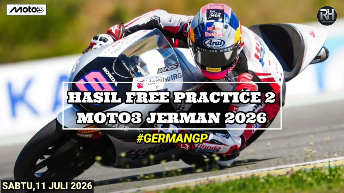 Hasil Latihan Bebas Moto3 Jerman 2026 menempatkan Maximo Quiles sebagai yang tercepat. Simak update klasemen dan posisi Veda Ega Pratama di sini.