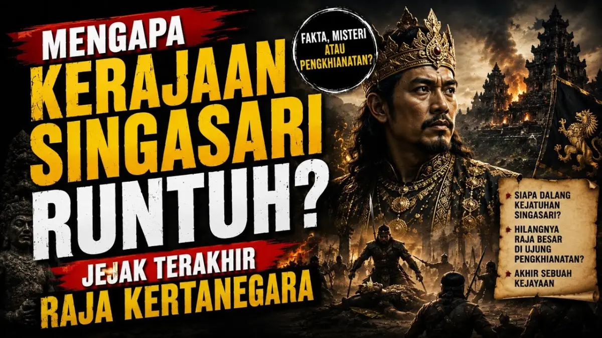 Sejarah Kerajaan Singasari dari masa kejayaan Kertanegara hingga runtuh pada 1292 Masehi dan lahirnya Kerajaan Majapahit. (Youtube. com)