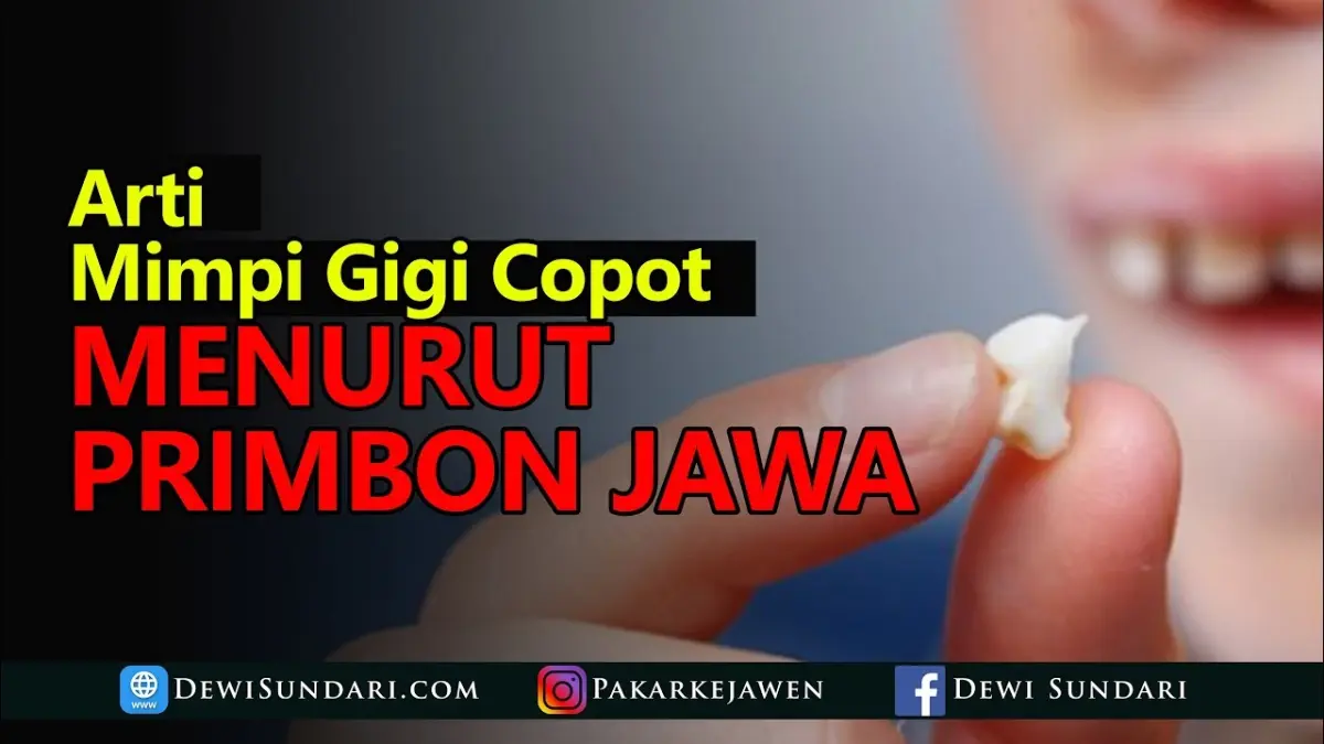 Arti mimpi gigi copot menurut Dewi Sundari tidak selalu pertanda kematian. Simak lima makna yang berkaitan dengan kehidupan, keuangan, dan psikologis. (Youtube. com)