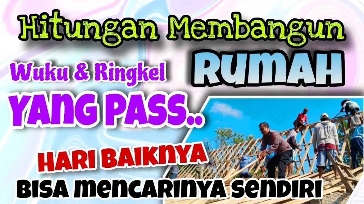 Cara mencari hari baik mendirikan rumah menurut Jawa Aboge menggunakan hitungan Candi, neptu 8, 13, 18, serta contoh perhitungan bulan Juni 2025. (Youtube. com)