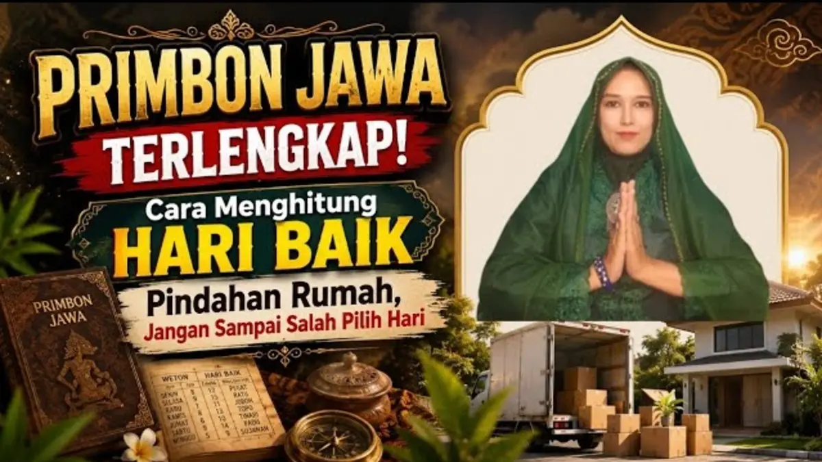 Cara menghitung hari baik pindahan rumah menurut Primbon Jawa beserta daftar hari terbaik, makna enam siklus, dan contoh perhitungannya.