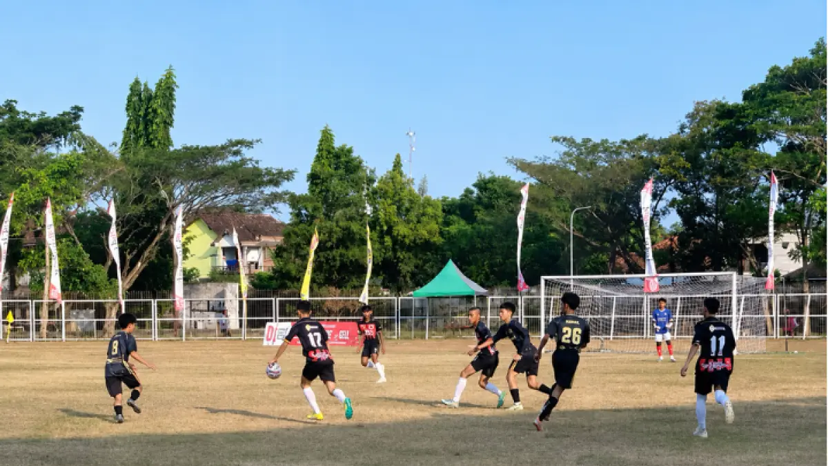 LANGKAH AWAL: Pelaksanaan Liga Pelajar 2026 yang kembali dilaksanakan setelah mati suri bertahun-tahun.(Zaki Jazai/ RADAR TRENGGALEK)