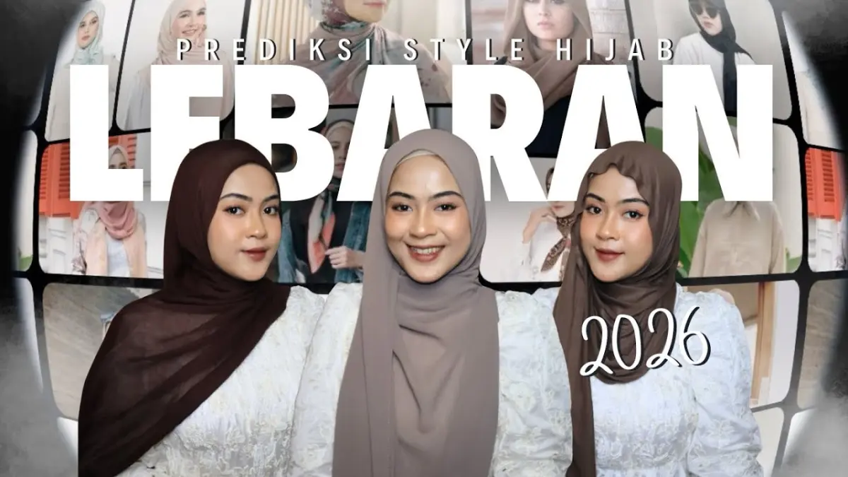 Intip prediksi tren hijab lebaran 2026 ala Wanda Hanan Rahayu! Ada pashmina viscos, rayon, hingga segi empat yang nyaman dan anggun.