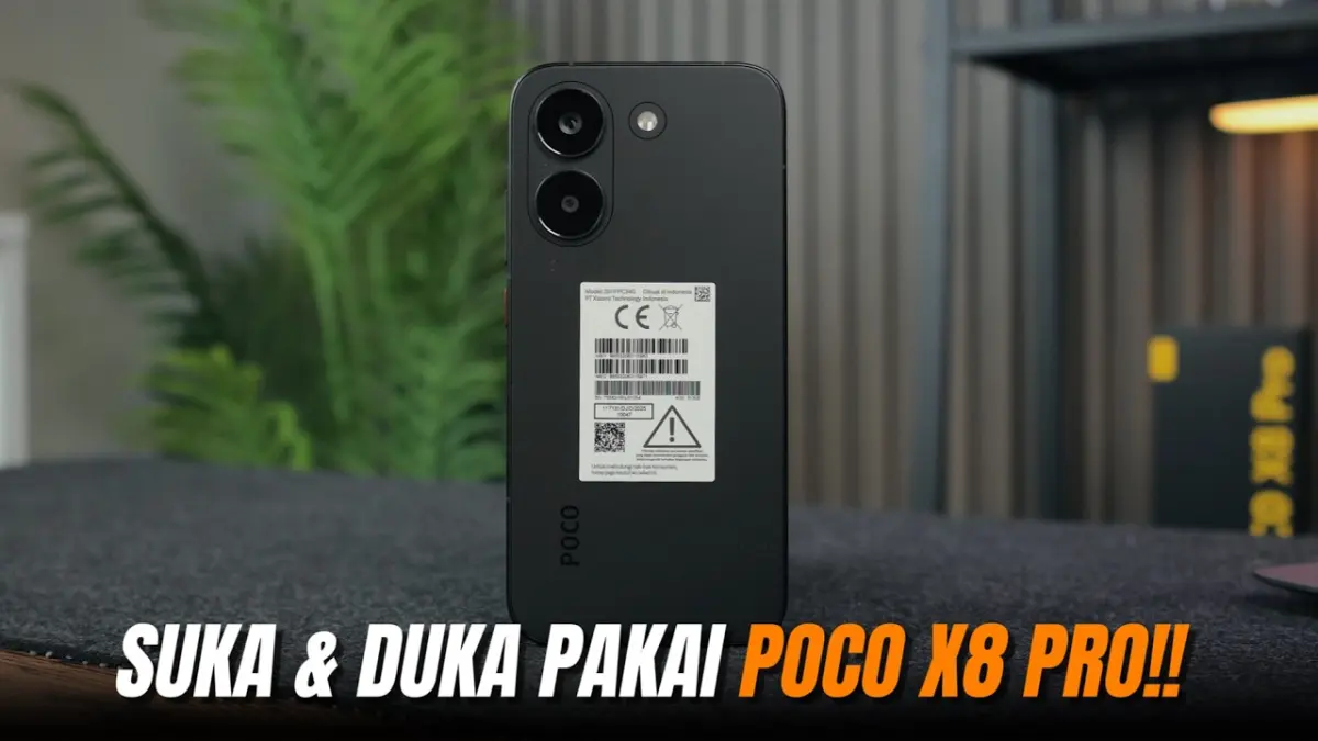 Review Poco X8 Pro setelah seminggu dipakai mengungkap performa Dimensity 8500 Ultra yang kencang, namun kamera ultrawide dan iklan sistem masih jadi catatan. (Youtube. com)