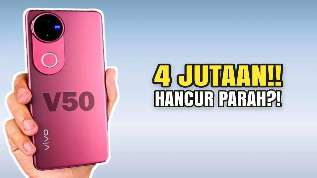Harga Vivo V50 turun ke kisaran Rp4 jutaan. Simak kelebihan, kekurangan, dan alasan smartphone ini masih worth it dibeli pada 2026. (Youtube. com)