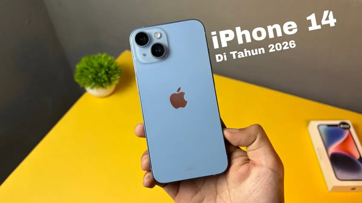 iPhone 14 masih worth it dibeli pada 2026? Simak kelebihan, kekurangan, performa A15 Bionic, kamera, baterai, dan kualitas layarnya. (Youtube. com)