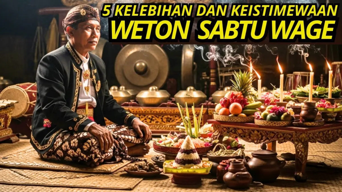 Kupas tuntas keistimewaan Weton Sabtu Wage menurut Primbon Jawa. Memiliki wibawa tinggi, insting tajam, dan rezeki tak terduga, simak ulasannya di sini!