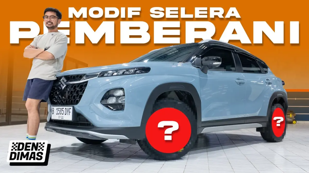 Review Suzuki Fronx setelah 1.100 km sekaligus modifikasi rally look memakai velg Torsion dan ban 205/65 R15, lengkap dengan ulasan fitment. (Youtube. com)