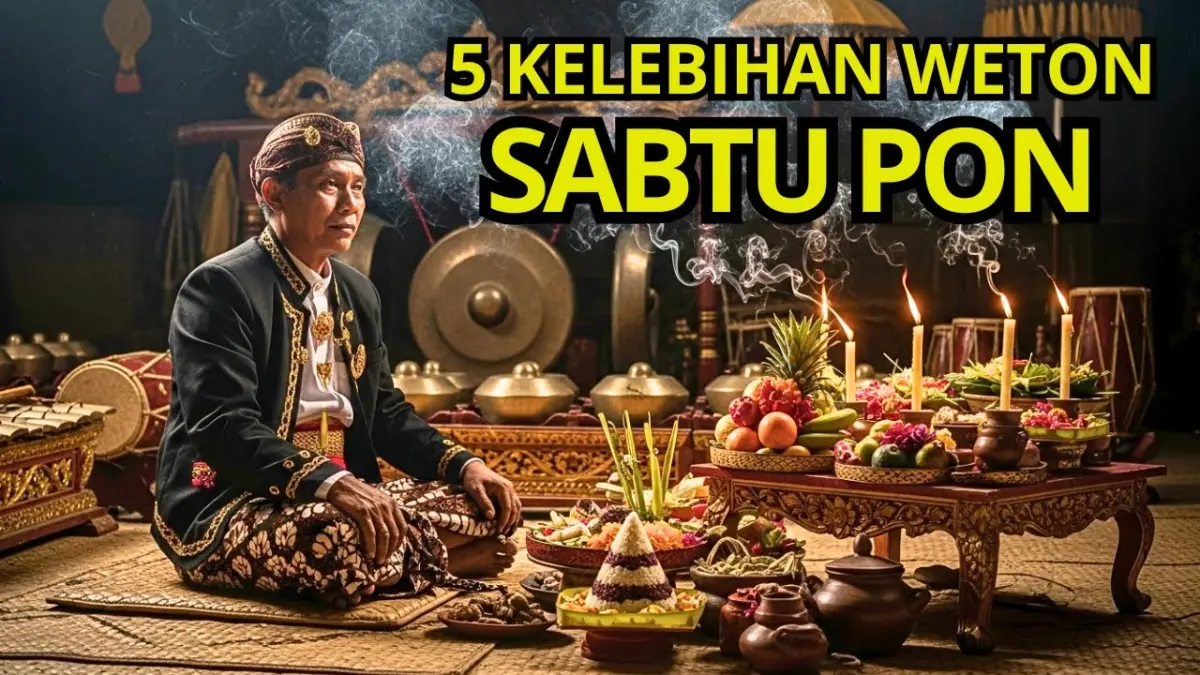 Simak keistimewaan Weton Sabtu Pon menurut Primbon Jawa. Memiliki karisma kuat, teguh prinsip, dan pembawa rezeki keluarga, baca ulasan lengkapnya di sini!