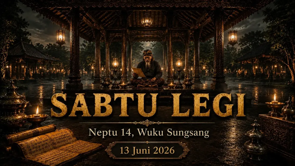 Simak ulasan Weton Sabtu Legi berneptu 14 menurut Primbon Jawa. Pahami watak, ajaran eling lan waspoda, Wuku Sungsang, dan rahasia kebijaksanaannya di sini!